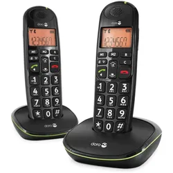 Doro PhoneEasy 100W Duo, Telefon, Schwarz