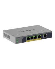 Netgear Switch Plus GS105EPP 5 porte Gigabit RJ45 di cui 4 PoE+ budget 120W supporto VLAN QoS web managed garanzia a vita limitata NETGEAR 5 Power over Ethernet (GS105EPP-100EUS)