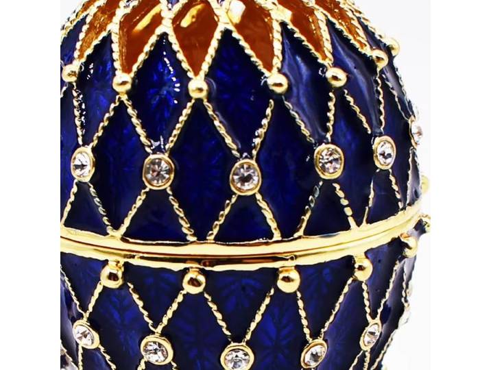 Artisanat de décoration de cadeau d'œuf de pâques en émail de style européen