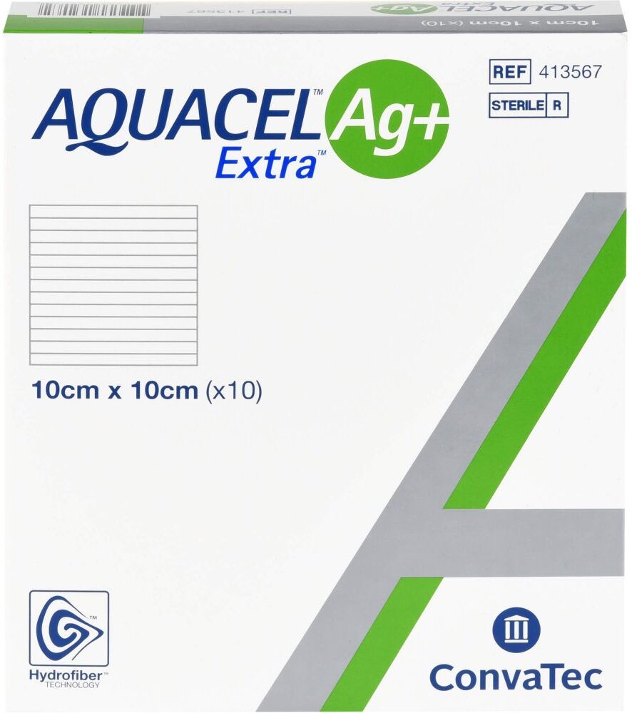 Aquacel Ag+ Extra 10x10 cm Kompressen