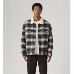 Levi's für Herren. A6030-0036 Locker geschnittene Trucker-Jacke in Grau (XL), Lässig, Polyester