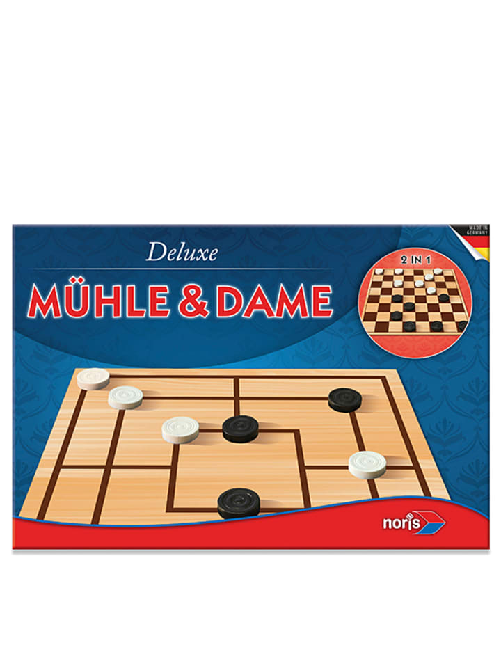 Noris Brettspiel "Mühle & Dame" - ab 6 Jahren - onesize