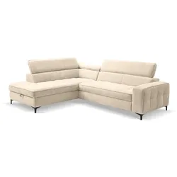 Ecksofa Nala Stoff Beige Sand