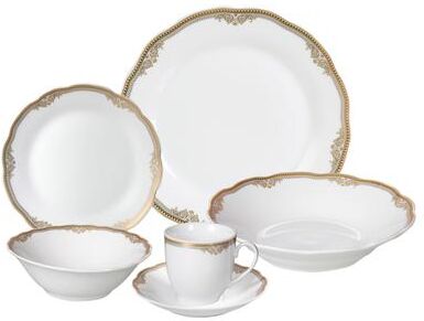Lorren Home Trends 'Catherine' 24-piece Porcelain Dinnerware Set