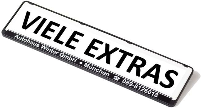 Panneau publicitaire Eichner pour amplificateur de plaque d'immatriculation Nombreux extras (9219-00154)