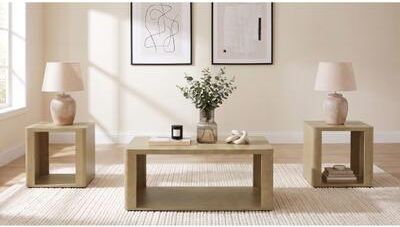 Coaster Alsina Coffee and End Table Set Greige