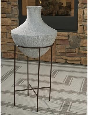Signature Design by Ashley Estonbank Distressed Gray Vase
