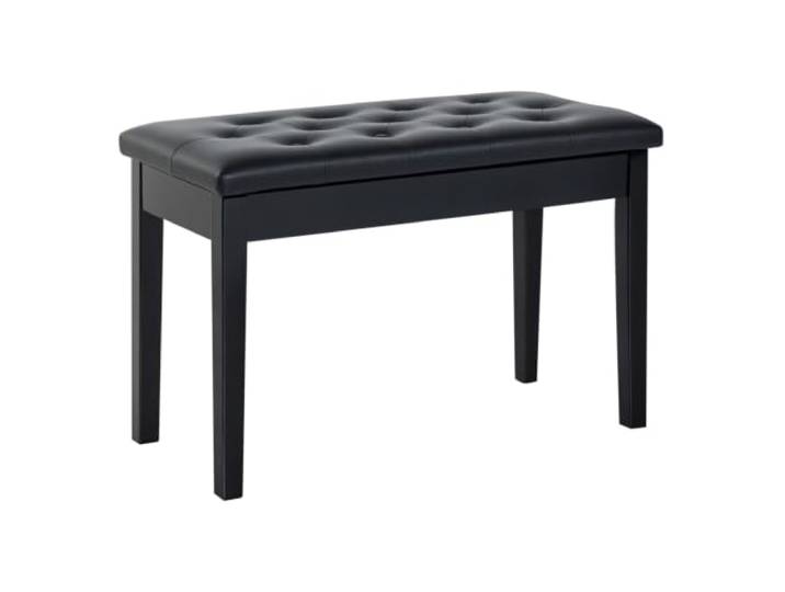 HOMCOM pianokruk met verborgen opbergruimte 76x36x50 cm zwart