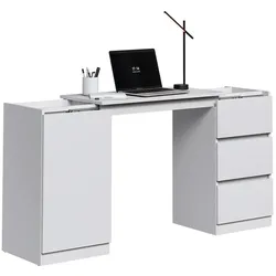 Vicco, Kommode + Sideboard, Kommode mit Schreibtischfunktion Varino, Weiss, 80 x 75.5 cm ausziehbar (80 x 40 x 75.50 cm)