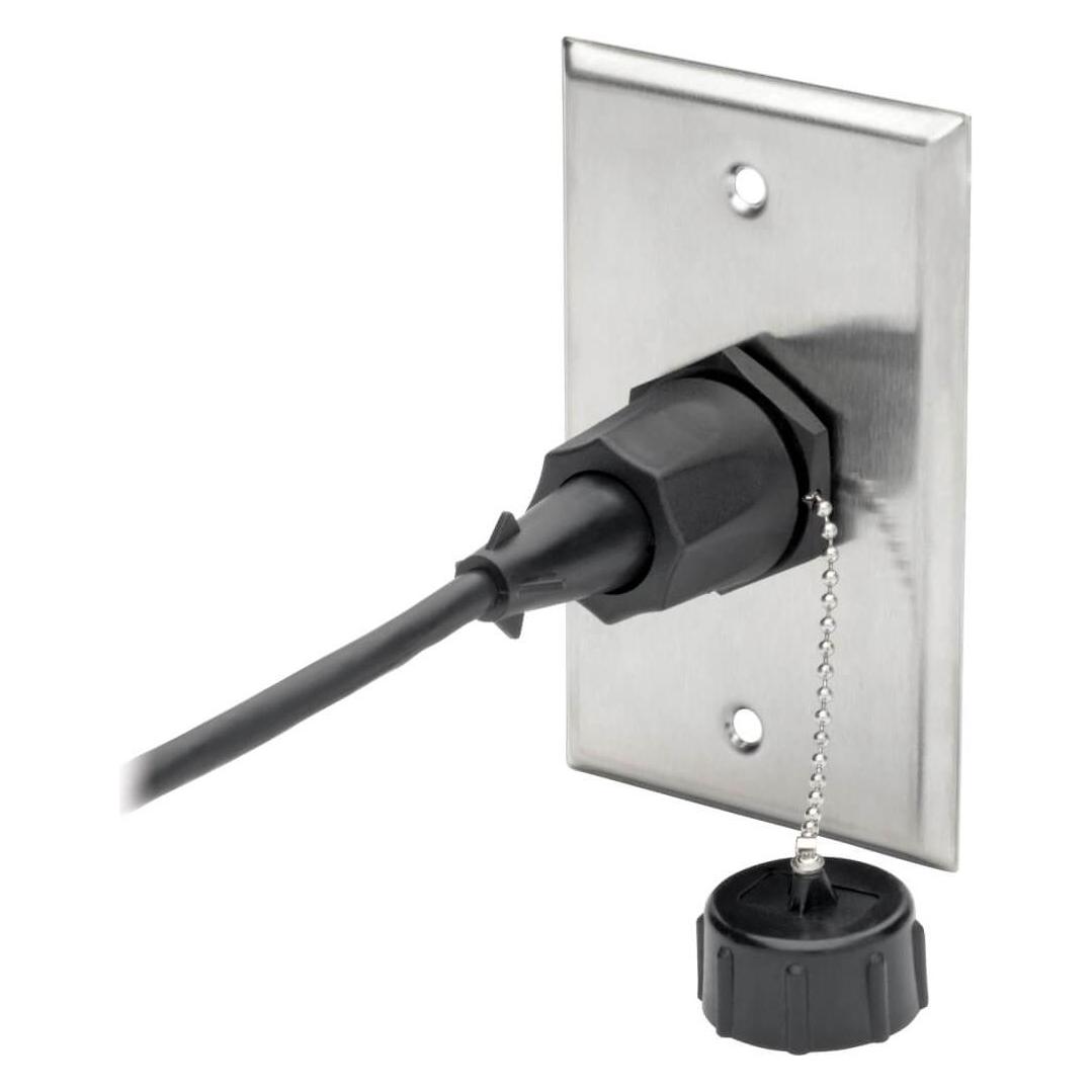 Eaton RJ45 Bulkhead Coupler for Cat5/Cat6 Female to Female Shielded Industrial Dust Cap - (N206-BC01-IND)