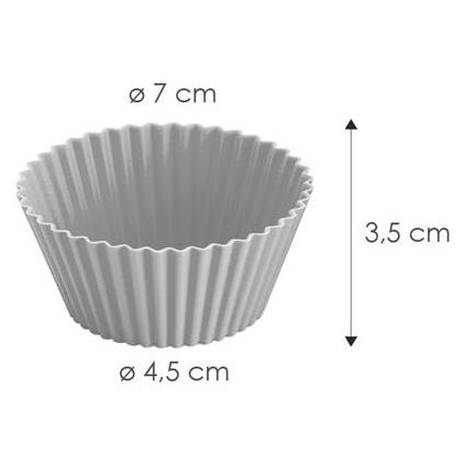 Tescoma Silikon-Backkörbchen DELÍCIA ø 7 cm, 6 St. (7 cm) (630646)