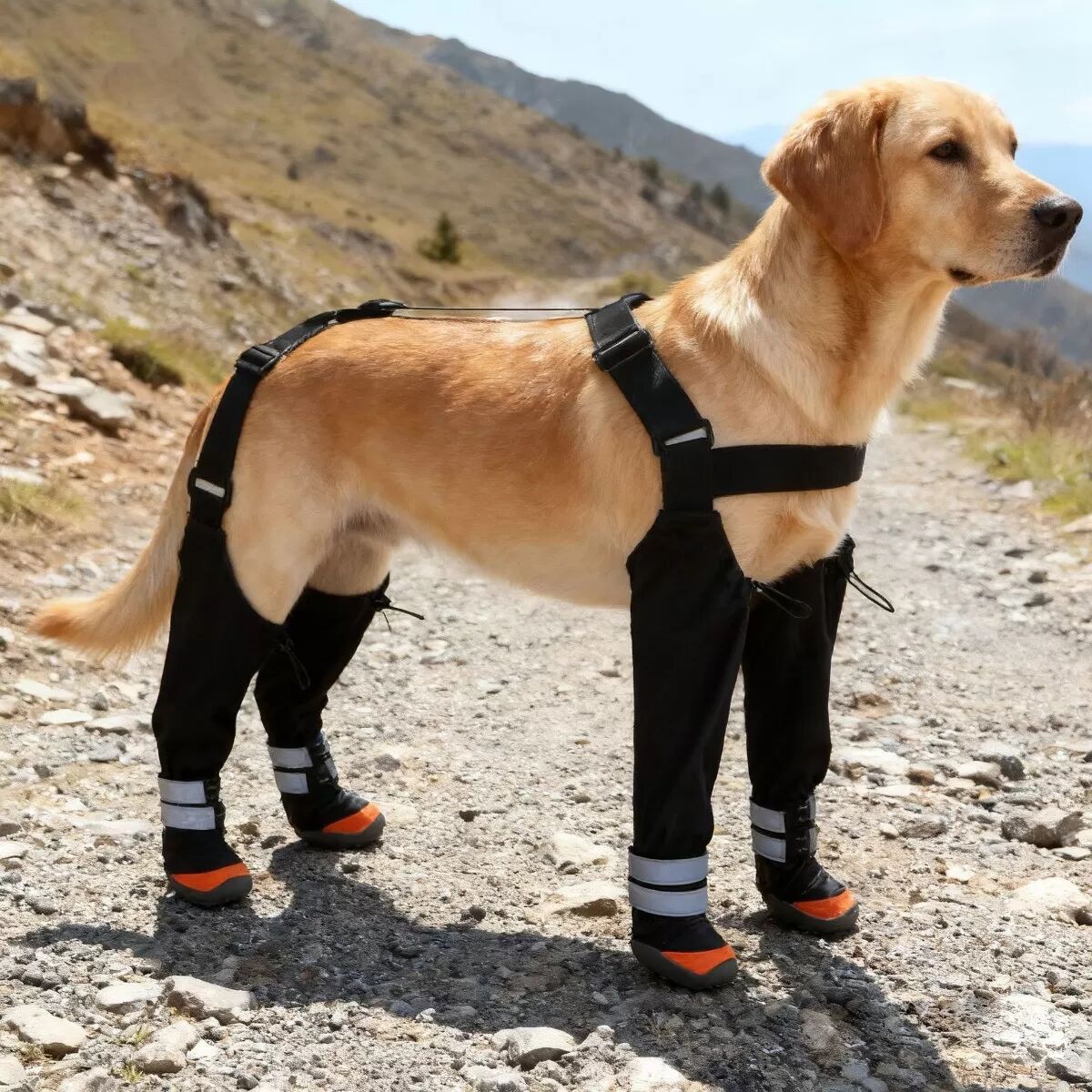 INF Hundeschuhe: Rutschfest, Warm & Reflektierender Schutz für Hunde S