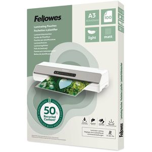 Fellowes Laminierfolien 100143436, DIN A3, 80 mic, matt, 100 Stück