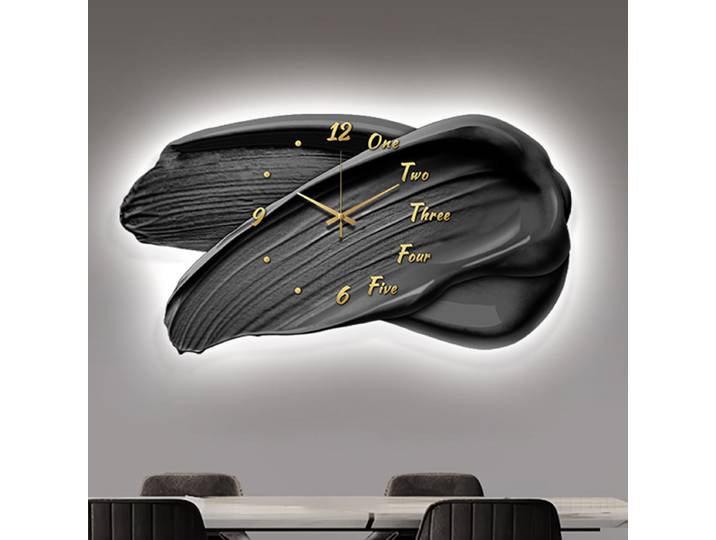 Horloges murales élégantes chambre moderne montre murale de luxe salon horloges murales silencieuses Pinterest chambre décor horloge avec lumière