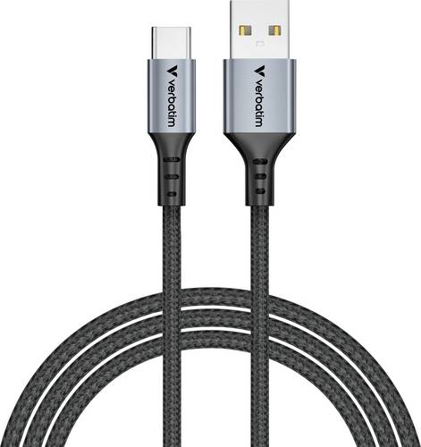Verbatim Handy Kabel [1x USB-A Stecker - 1x USB-C Stecker] 1.2 m USB-C, USB-A mit Schnellladefunktion