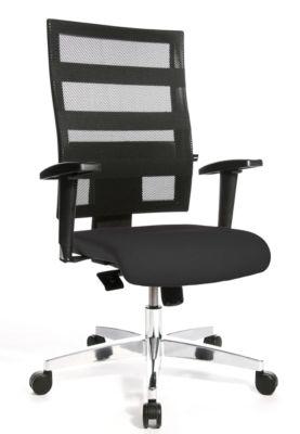 Topstar Bürostuhl X-PANDER, mit Armlehnen, Netz-Lehne mit elastischen Gummibändern