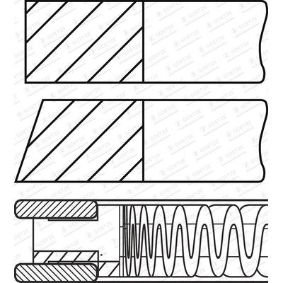 GOETZE ENGINE Kolbenringsatz 0842990700