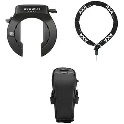 TRELOCK Rahmenschloss RS 560 P-O-C AZ inkl. Kette ZR 355 (100 cm) und Tasche 58 ...