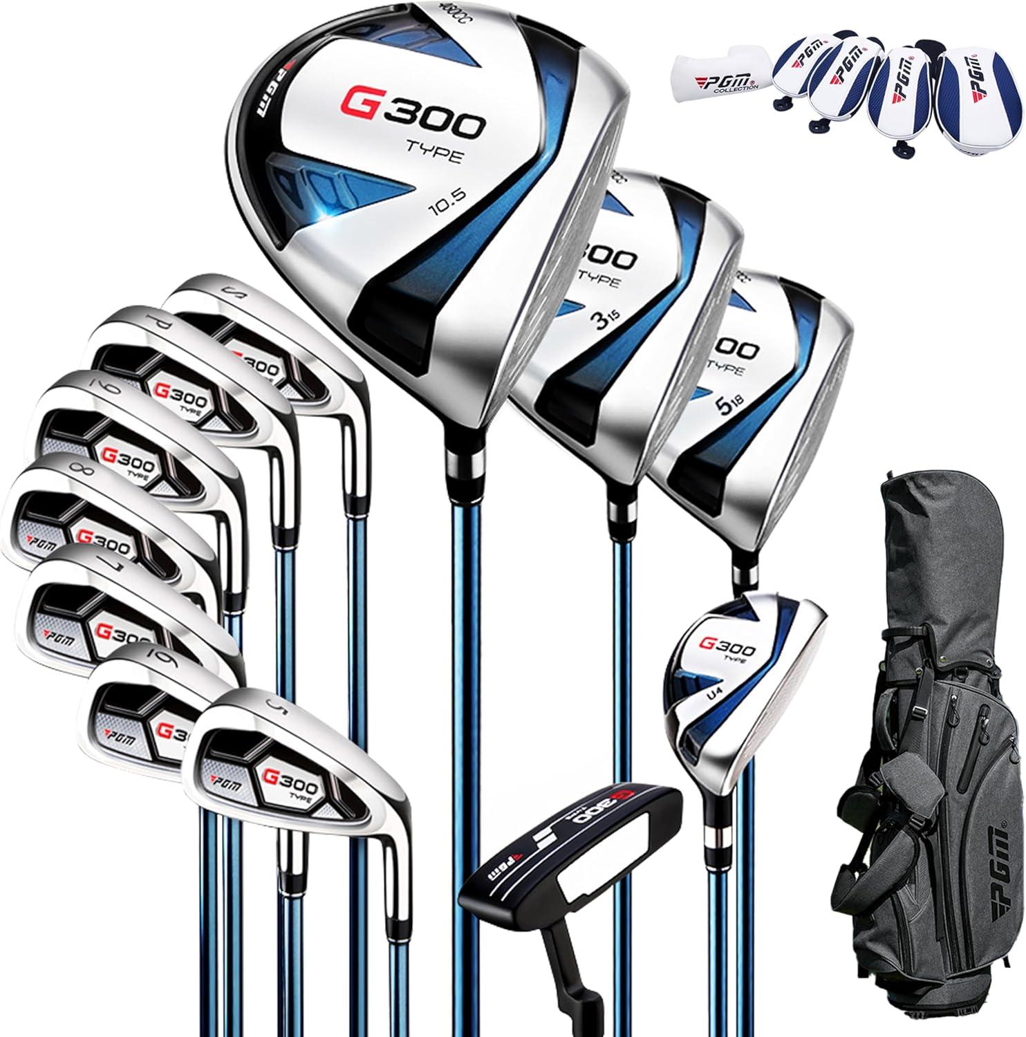 Ein 18-teiliges Golfset für Herren, bestehend aus 12 Schlägern