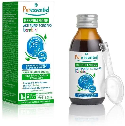 Puressentiel Puressential Respirazione Acti Pur Sciroppo per Bambini Raffreddamento 125 ml