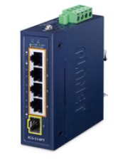 Planet Industrial 4-Port PoE+ 1-Port SFP Power over Ethernet (IGS-514PT)