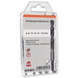 KEIL Holzspiralbohrer KEIL 5er-Set in Kunststoffkassette - 180.350.410