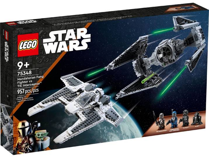 LEGO® LEGO® Star Wars 75348 Mandalorianischer Fang Fighter vs. TIE Konstruktionsspielsteine, (957 St)