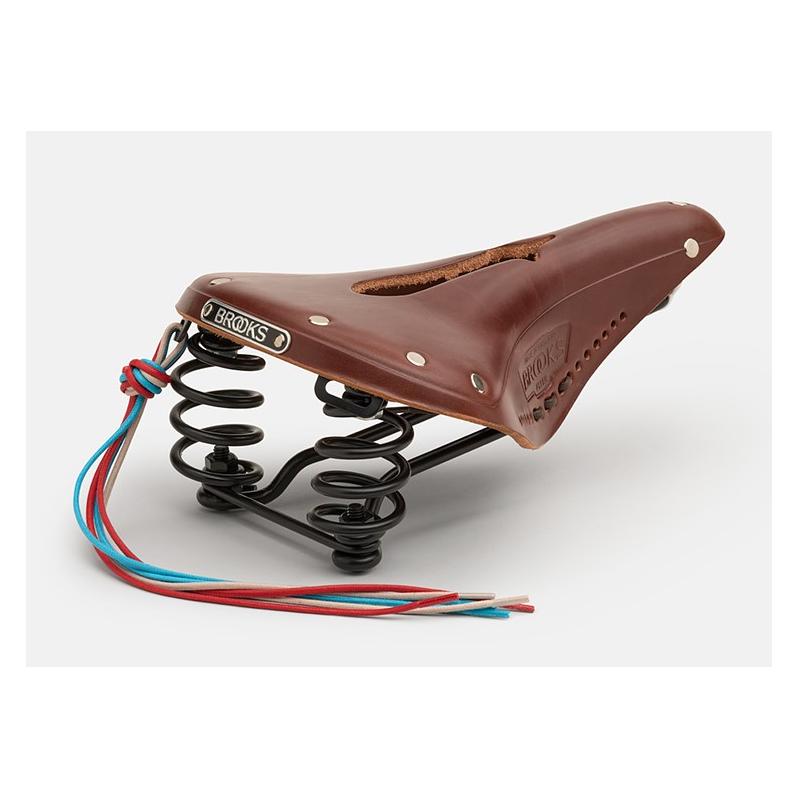 Brooks Fahrradsattel Flyer Carved, Aged Brown (B396HILA07205)