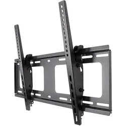 Manhattan Universal TV-Wandhalterung, neigbar und horizontal nachjustierbar, Geeignet für Bildschirme von 37" bis 80"* und bis zu 80 kg, lässt sich auch nach der Montage horizontal justieren, schwarz