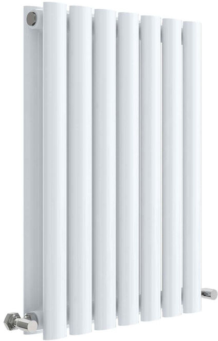 Nuie Revive Vertical Designer Radiator White 60cm H x 41.2cm W x 7.8cm D