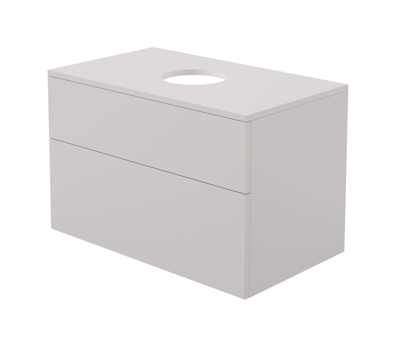 Neuesbad Waschbecken Unterschrank, mit Abdeckplatte, 800x470x520 mm, Cashmere NB1DESDIKB811