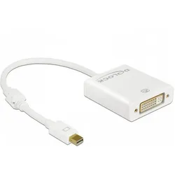 Delock Monitoradapter 4K Mini-Displayport zu DVI (Mini DP), Video Adapter, Weiss