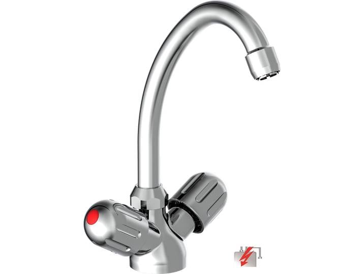SCHÜTTE Küchenarmatur PERUZZI, Niederdruck Armatur Küche, schwenkbarer Wasserhahn Küche, Mischbatterie Küche