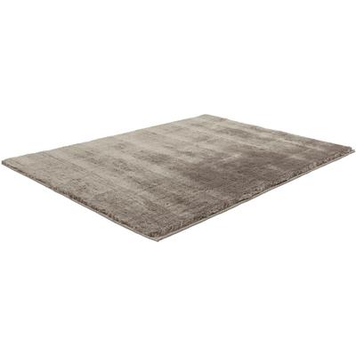 Hochflor-Teppich OBSESSION "My Curacao 490", grau (taupe), B:60cm H:35mm L:110cm, Mikropolyester, Teppiche, Uni-Farben, sehr weicher Kuschelflor, handgetuftet