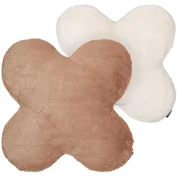 DEKOKISSEN 2er-Set Beige 54/54 cm Achillea