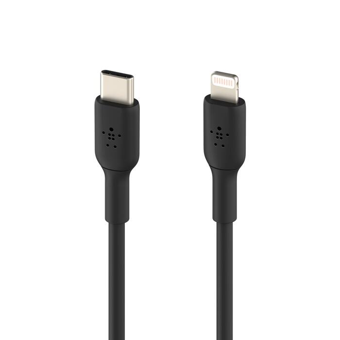 Belkin BoostCharge 1 m USB-C/Lighting Kabel, schwarz CAA003bt1MBK