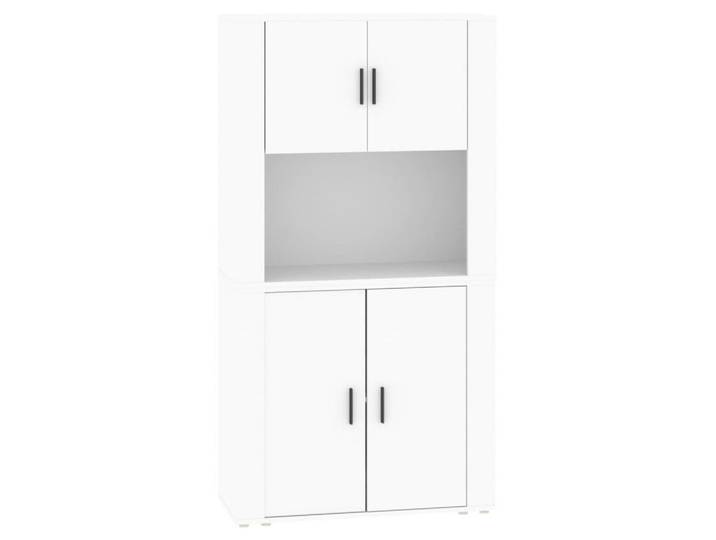 vidaXL Highboard Highboard Weiß Holzwerkstoff (1 St)