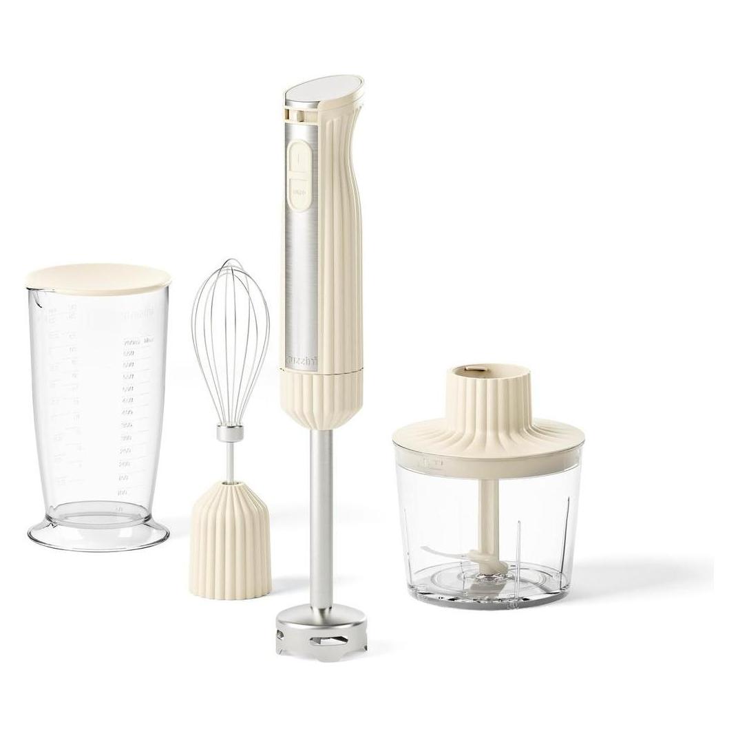 Guzzini Sous Chef Stabmixer mit Zubehör, creme (14840004)