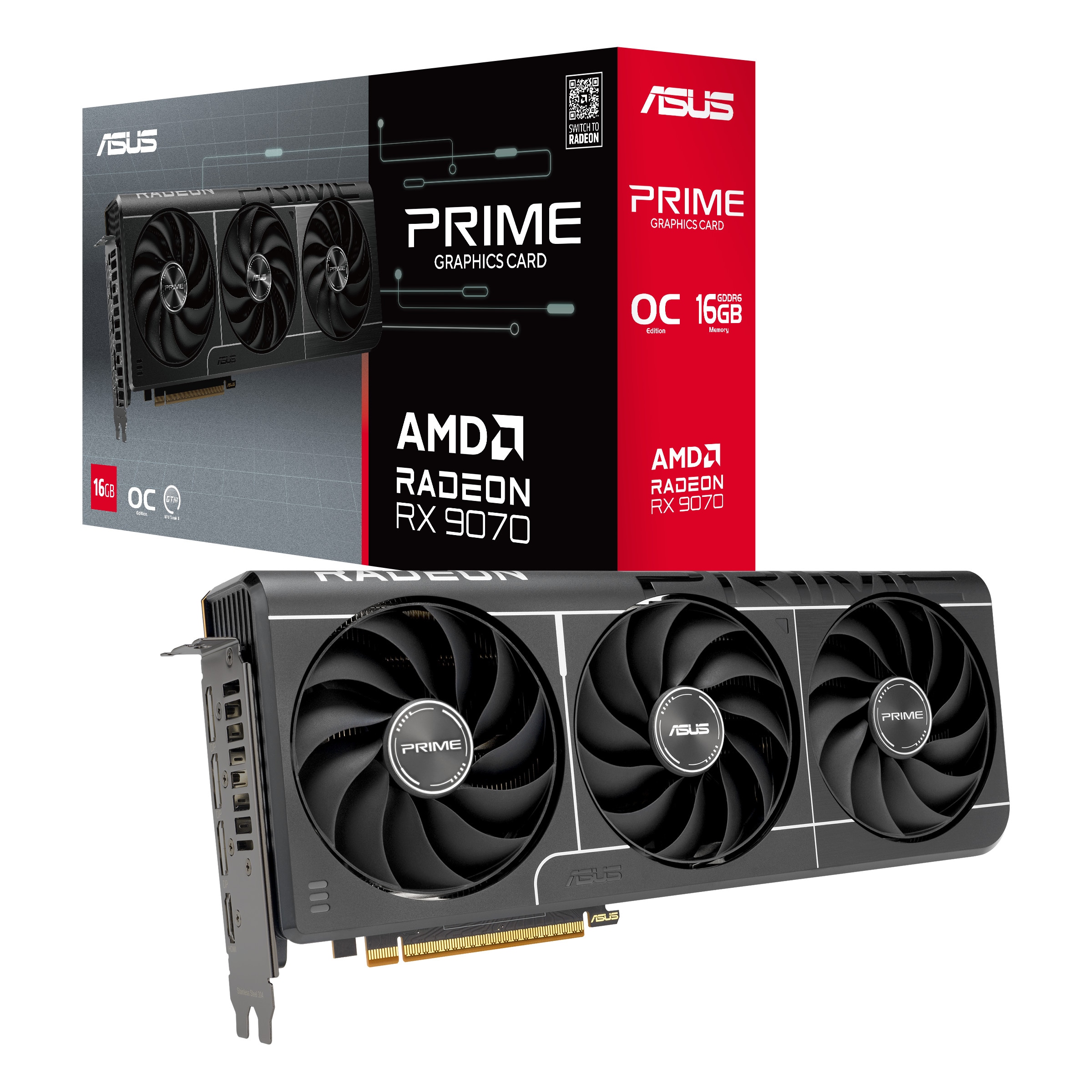 ASUS PRIME Radeon RX 9070 EVO OC PRIME-RX9070-O16G-EVO Grafikkarte 16 GB