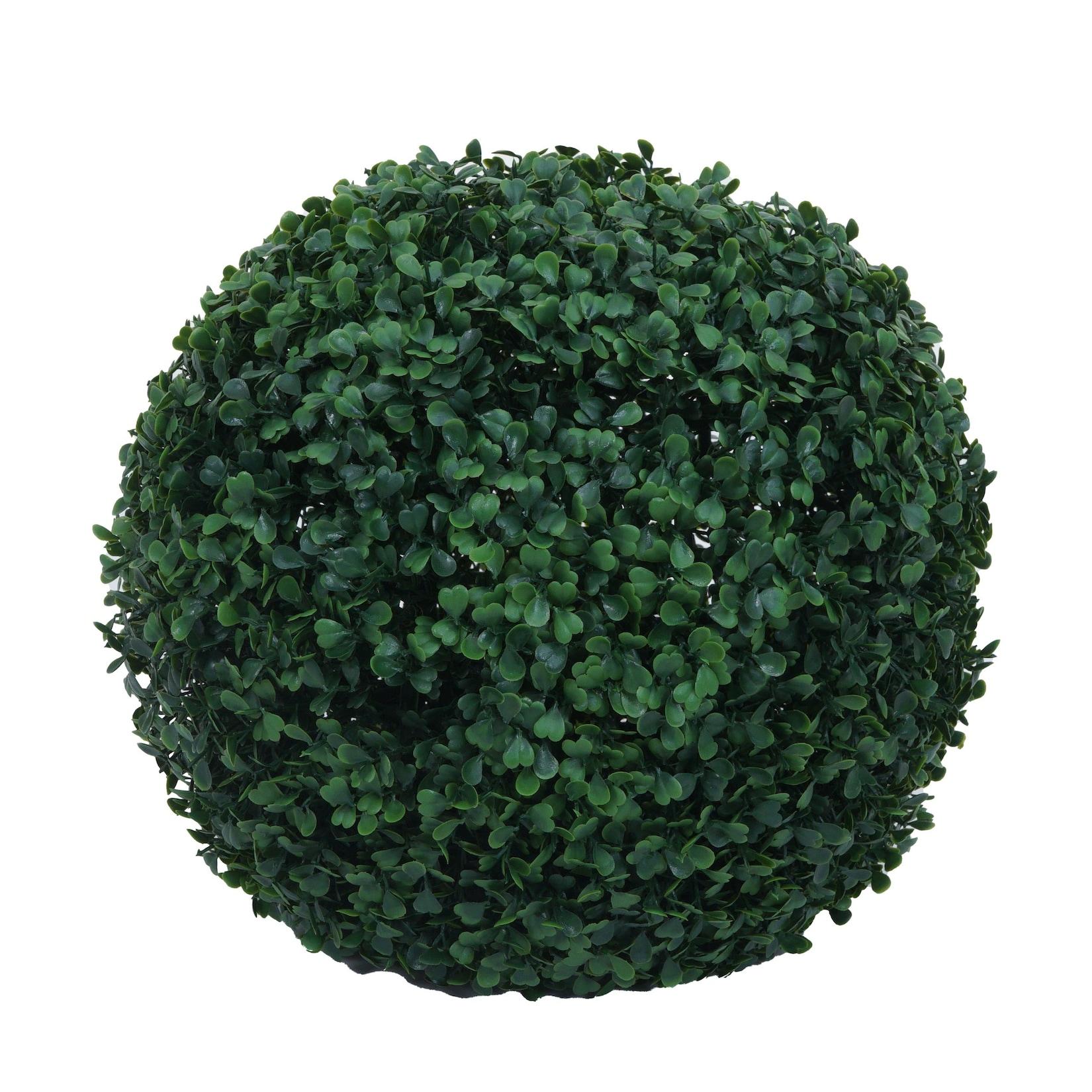 Künstlicher Busch MCW-O96, Buchskugel Dekopflanze Buchsbaumkugel Kunstpflanze Buxus, Outdoor, Polyethylen Ø 33cm