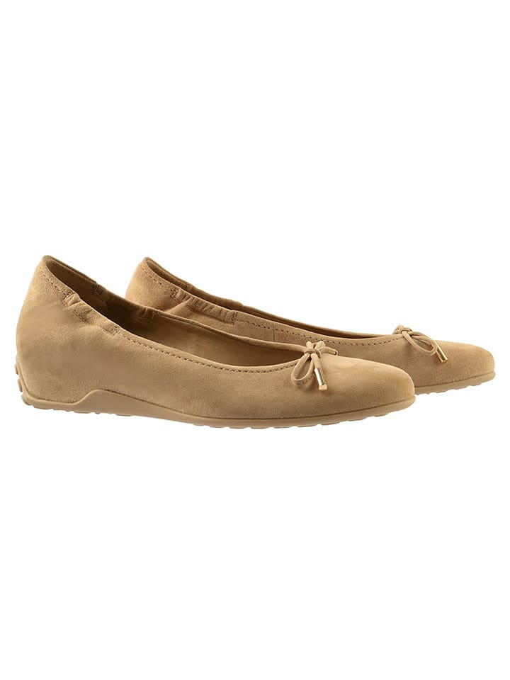 Högl Leder-Ballerinas in Beige - 41,5