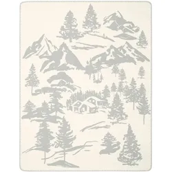Biederlack Kuscheldecke Mountain Dreams 150 x 200 cm Mischgewebe Beige Natur