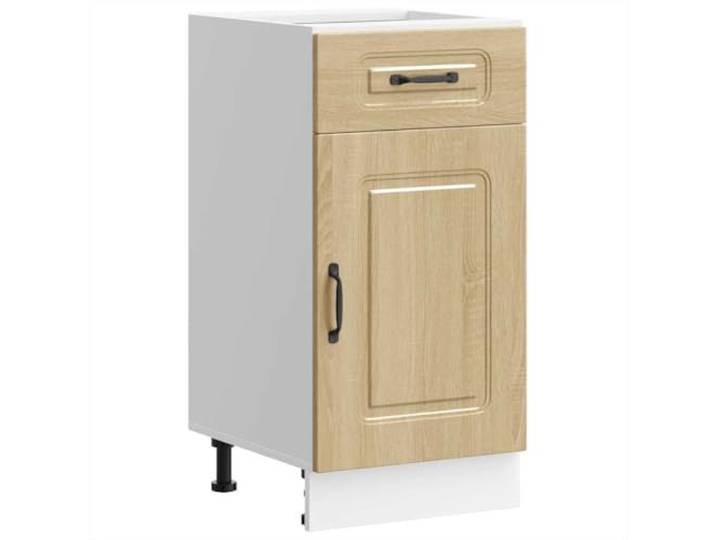 fsahslih Küchenunterschrank Sonoma-Eiche Holzwerkstoff 40x46x81,5 cm Kompakter Anstellschrank für die Küche: Mit geräumiger Schublade, verstellbaren Füßen und robuster Pflegeleichtigkeit.