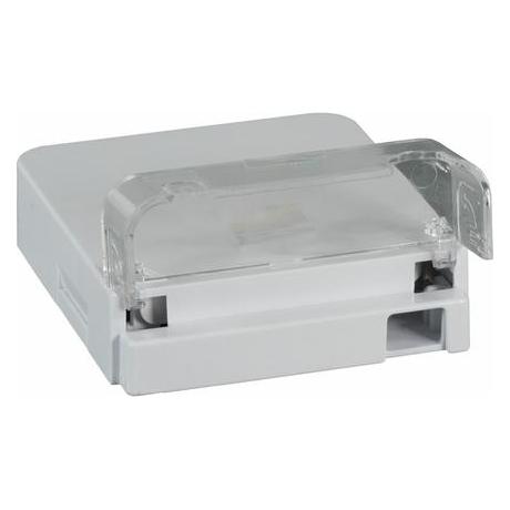 EFB Elektronik FTTH Indoor Anschlussbox für 2Fasern, 1Kupplung, Steckschutzvorrichtung (Spleissbox) (FTTH-BOX-IN-3)