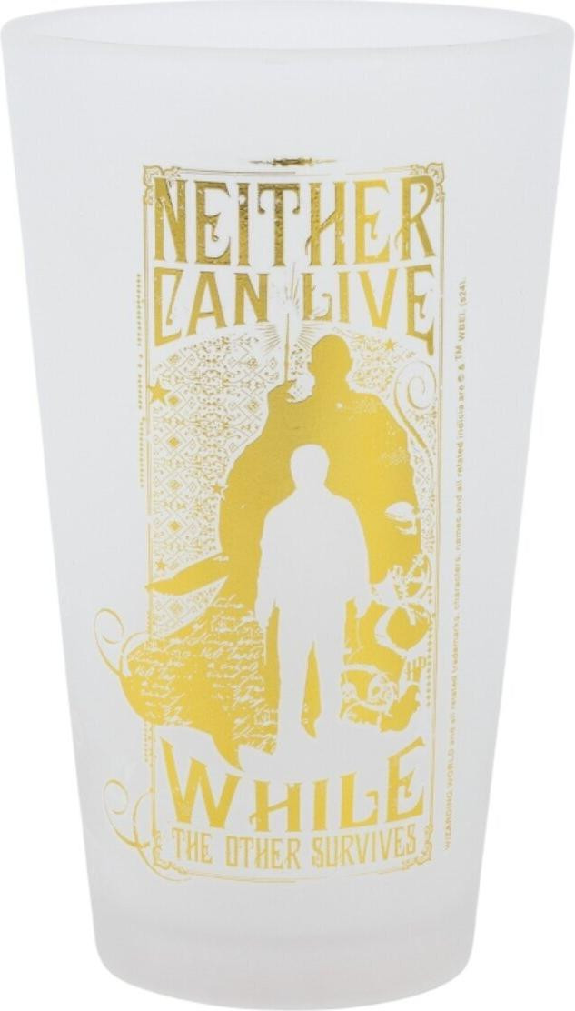 Harry Potter Golden Magic drinkglazen set van 2, 490 ml, transparant met satijn afwerking