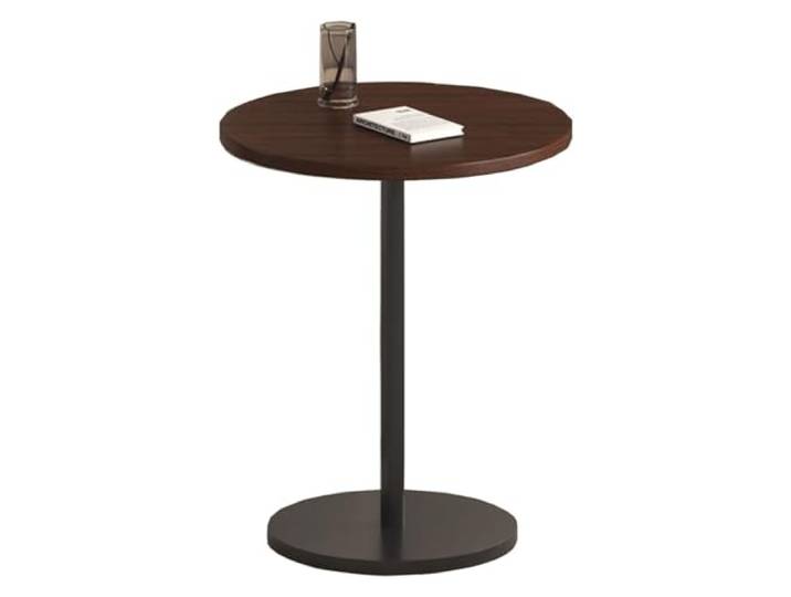 OIFAODAO Runde Tische， Moderner Nachttisch for kleine Räume, Couchtisch for Wohnzimmer(/Brown)