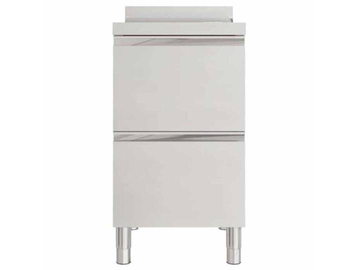 Elégance-Chic Armoire de cuisine commerciale - avec 2 tiroirs - 50 x 60 x 96 cm - Montage Simplifié - Résistant_001537931