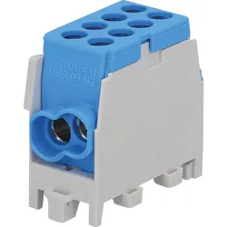 Hauptleitungs-Abzweigklemme Farbe: blau, 1-polig 2xEingang 25mm2/2xAusgang 25mm2 Pollmann
