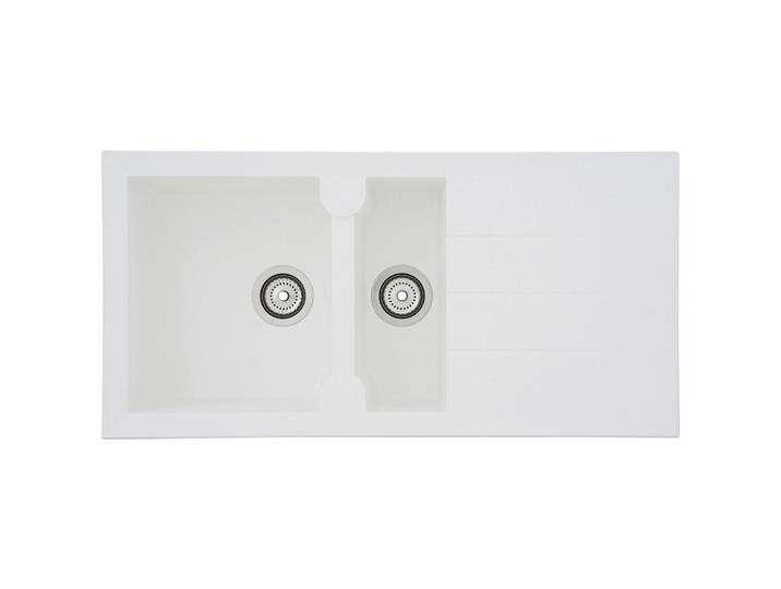 Spüle Alineo Weiß Kunststein B/T ca. 100x50 cm
