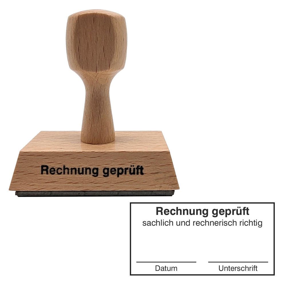 neutral Textstempel "Rechnung geprüft" 233367